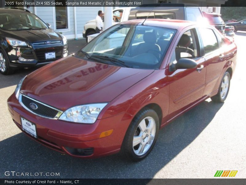 Sangria Red Metallic / Dark Flint/Light Flint 2005 Ford Focus ZX4 SES Sedan