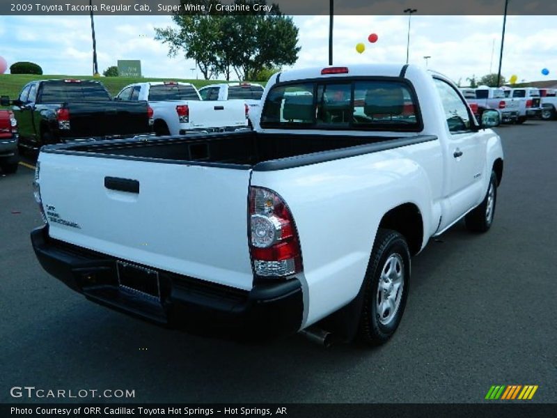 Super White / Graphite Gray 2009 Toyota Tacoma Regular Cab
