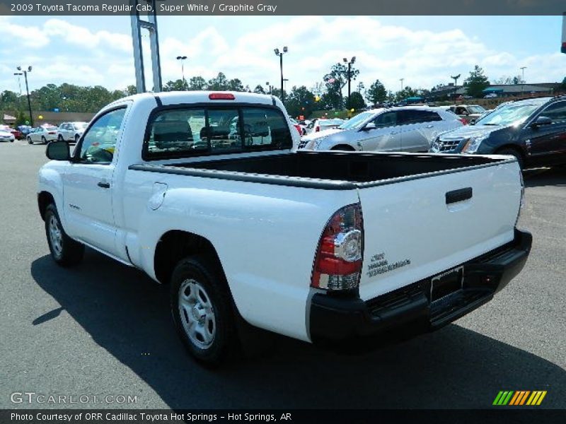 Super White / Graphite Gray 2009 Toyota Tacoma Regular Cab