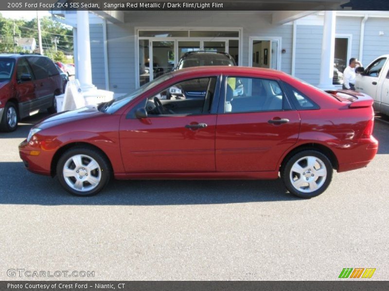 Sangria Red Metallic / Dark Flint/Light Flint 2005 Ford Focus ZX4 SES Sedan