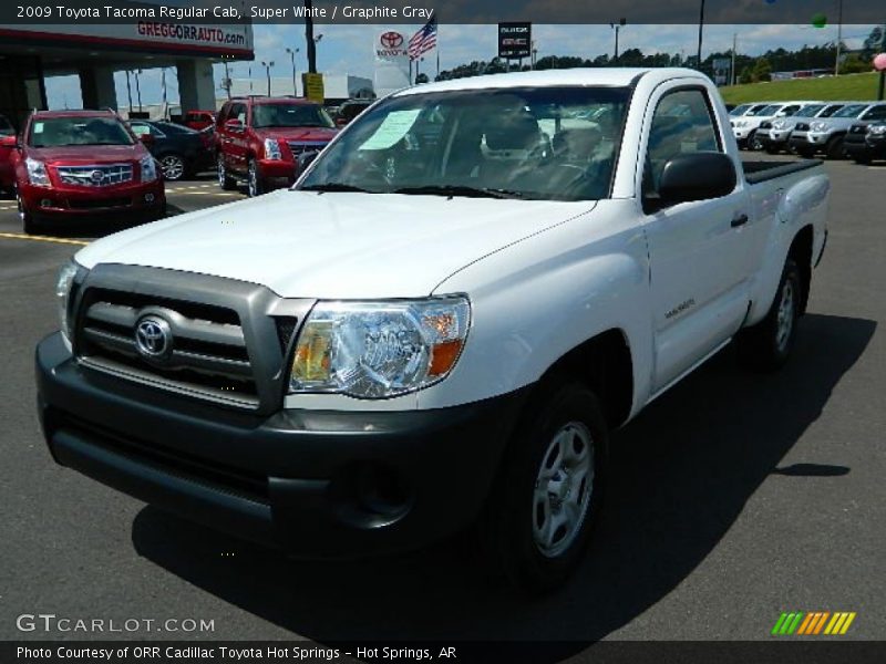 Super White / Graphite Gray 2009 Toyota Tacoma Regular Cab