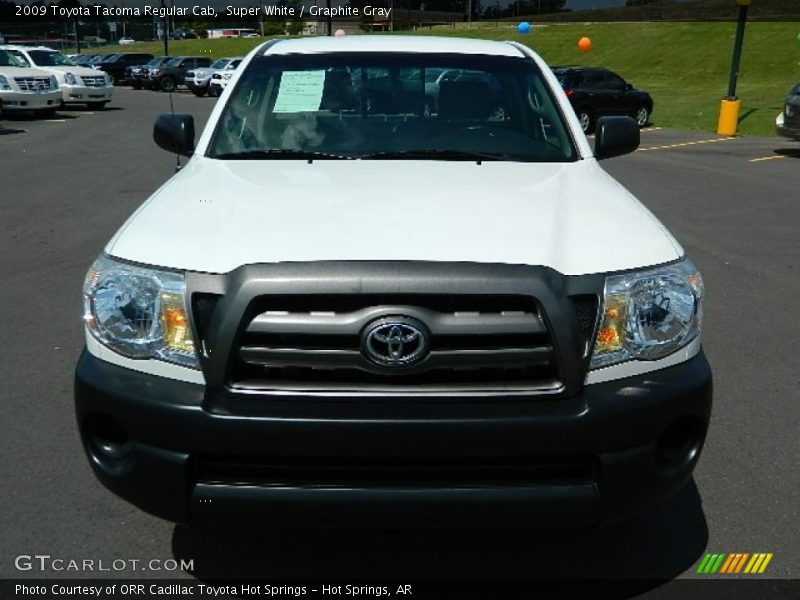 Super White / Graphite Gray 2009 Toyota Tacoma Regular Cab