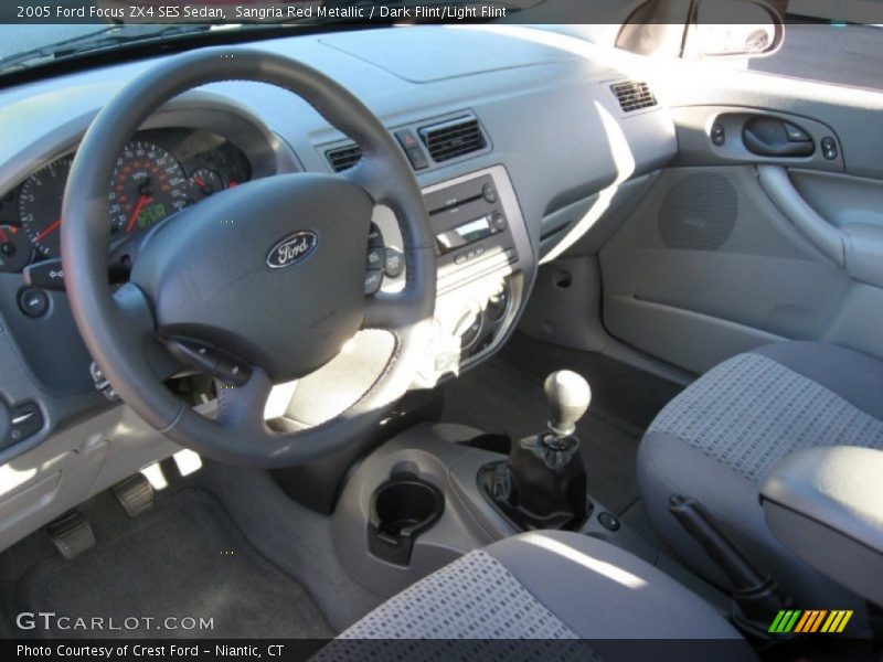 Sangria Red Metallic / Dark Flint/Light Flint 2005 Ford Focus ZX4 SES Sedan