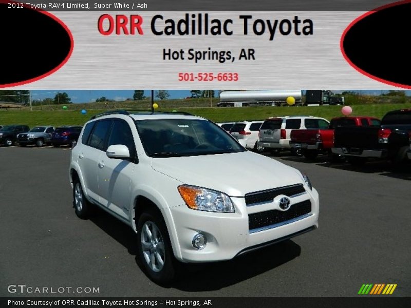 Super White / Ash 2012 Toyota RAV4 Limited