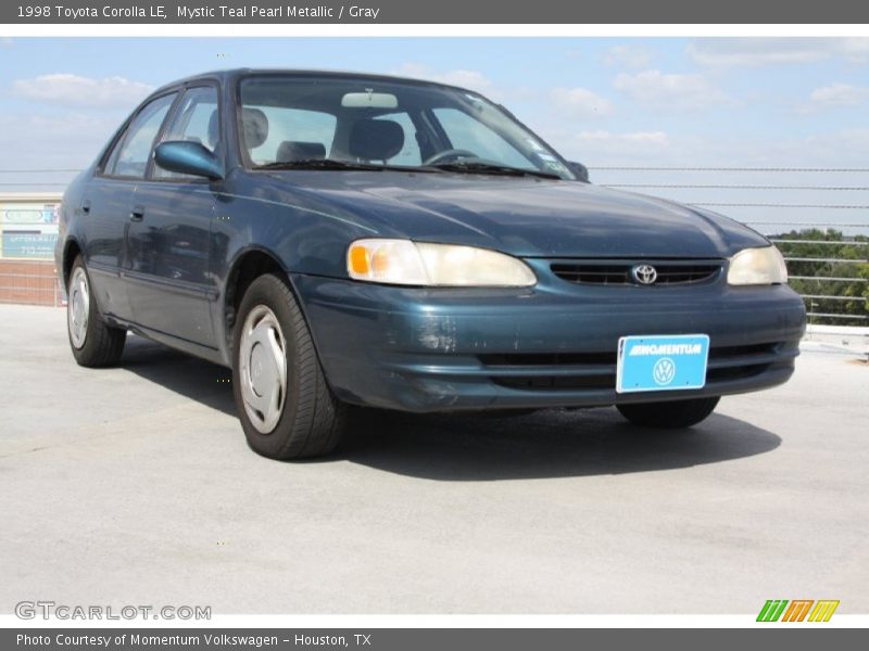 Mystic Teal Pearl Metallic / Gray 1998 Toyota Corolla LE