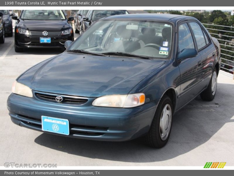 Mystic Teal Pearl Metallic / Gray 1998 Toyota Corolla LE