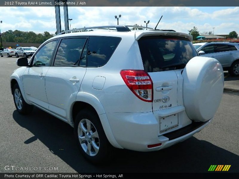 Super White / Ash 2012 Toyota RAV4 Limited