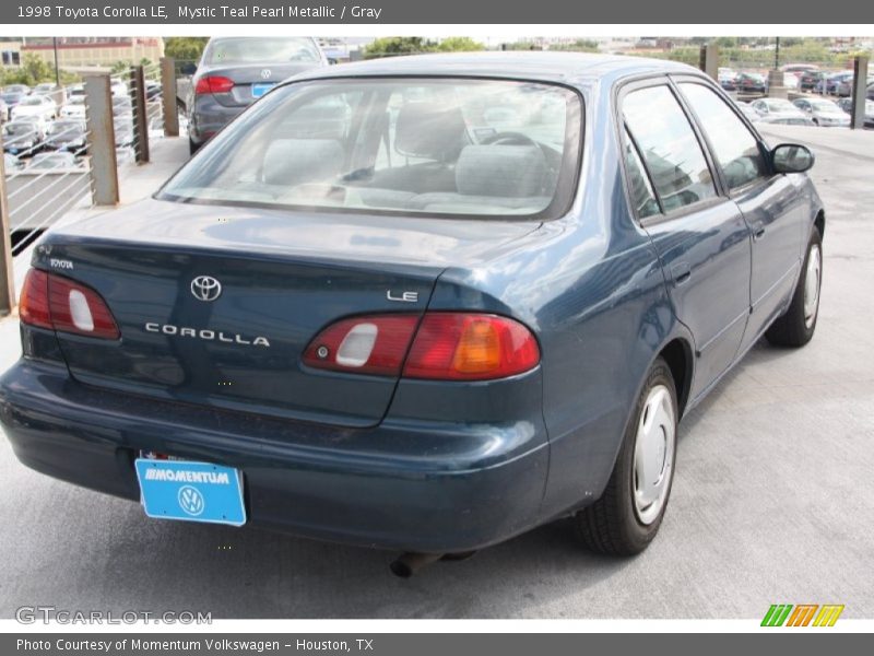 Mystic Teal Pearl Metallic / Gray 1998 Toyota Corolla LE