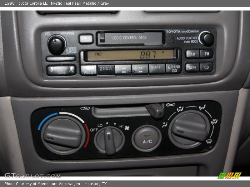 Mystic Teal Pearl Metallic / Gray 1998 Toyota Corolla LE