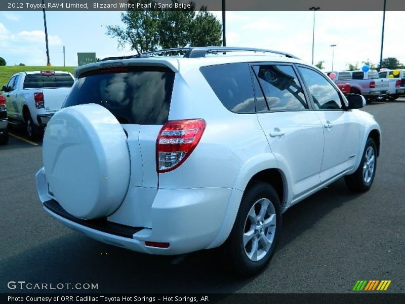 Blizzard White Pearl / Sand Beige 2012 Toyota RAV4 Limited