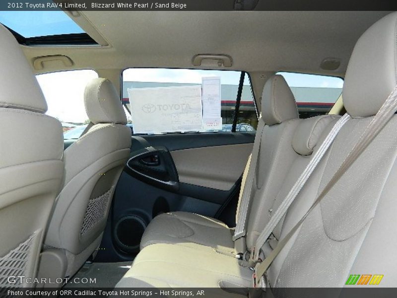 Blizzard White Pearl / Sand Beige 2012 Toyota RAV4 Limited