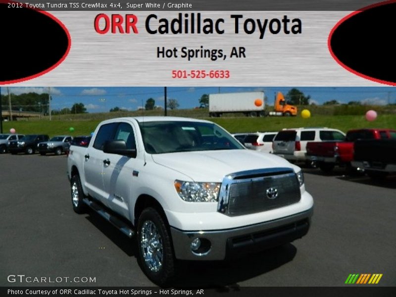 Super White / Graphite 2012 Toyota Tundra TSS CrewMax 4x4