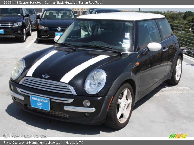 Cosmos Black Metallic / Tartan Red/Red 2003 Mini Cooper Hardtop