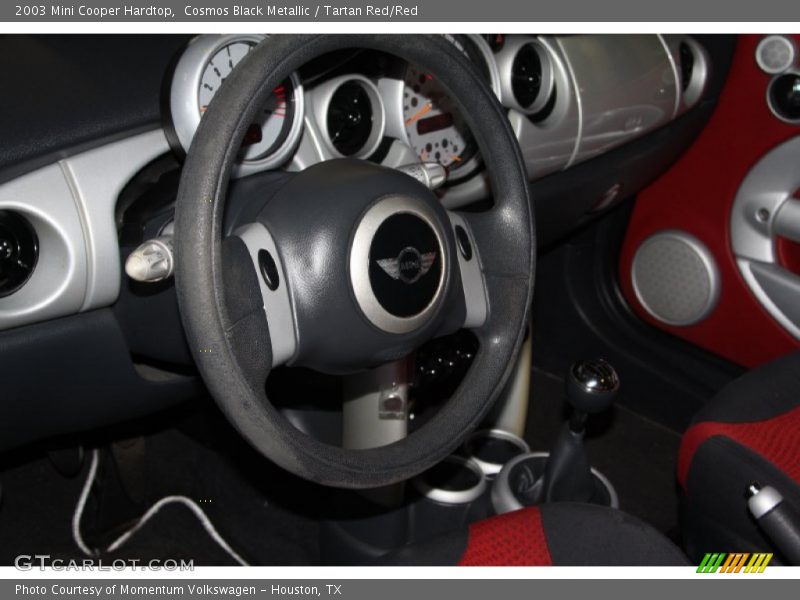Cosmos Black Metallic / Tartan Red/Red 2003 Mini Cooper Hardtop