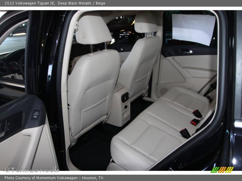 Deep Black Metallic / Beige 2013 Volkswagen Tiguan SE
