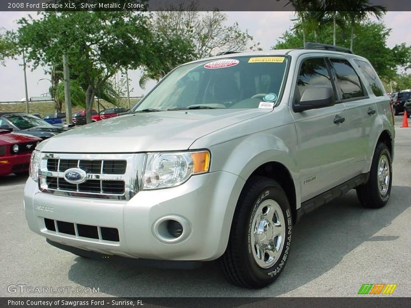 Silver Metallic / Stone 2008 Ford Escape XLS
