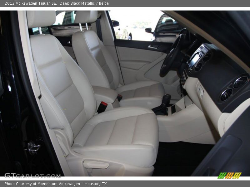 Deep Black Metallic / Beige 2013 Volkswagen Tiguan SE
