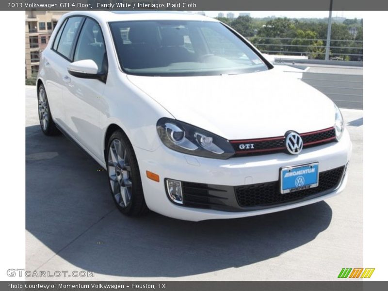 Candy White / Interlagos Plaid Cloth 2013 Volkswagen GTI 4 Door