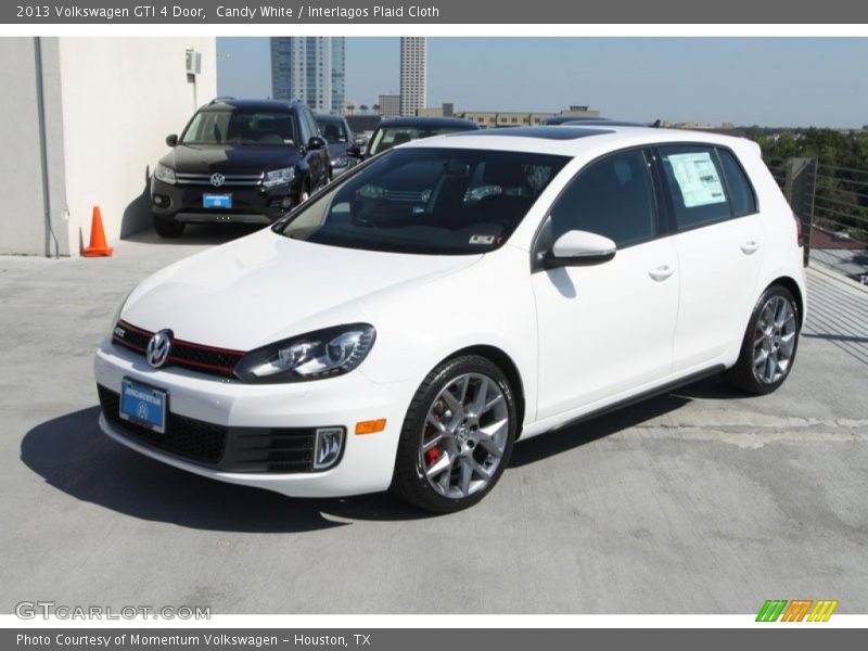 Candy White / Interlagos Plaid Cloth 2013 Volkswagen GTI 4 Door
