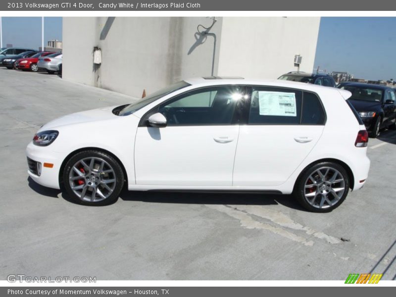 Candy White / Interlagos Plaid Cloth 2013 Volkswagen GTI 4 Door