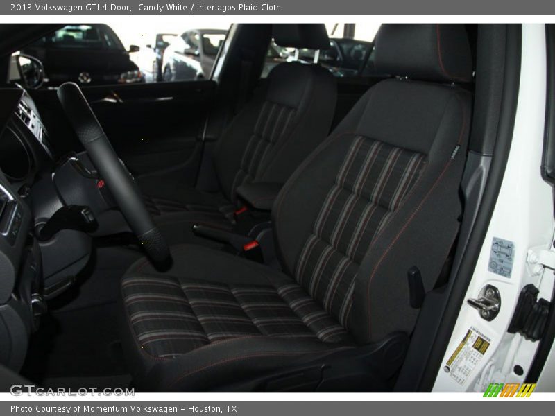 Candy White / Interlagos Plaid Cloth 2013 Volkswagen GTI 4 Door