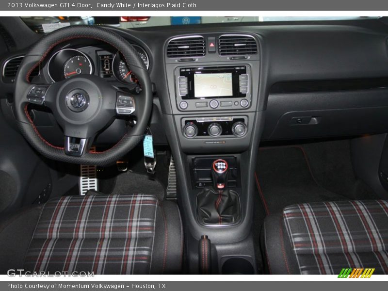 Candy White / Interlagos Plaid Cloth 2013 Volkswagen GTI 4 Door
