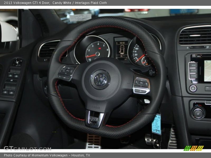 Candy White / Interlagos Plaid Cloth 2013 Volkswagen GTI 4 Door