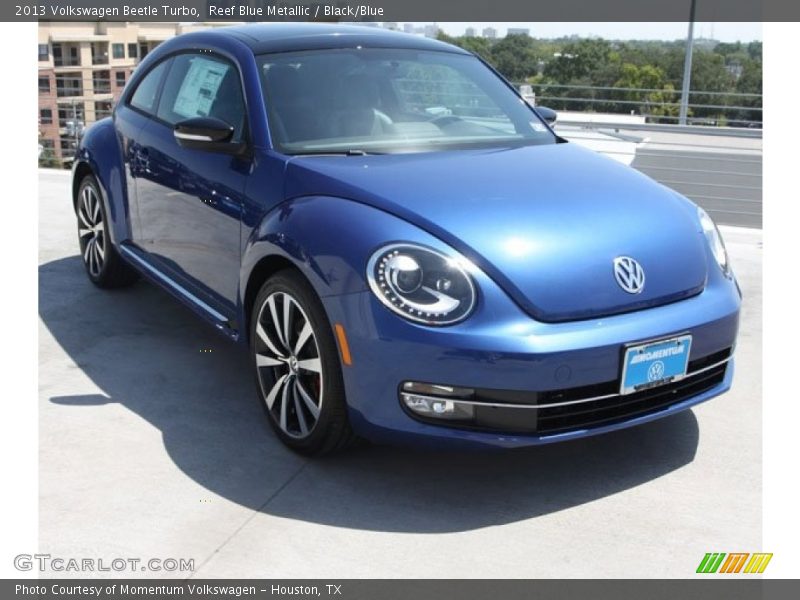 Reef Blue Metallic / Black/Blue 2013 Volkswagen Beetle Turbo