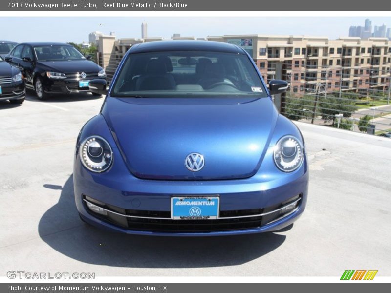 Reef Blue Metallic / Black/Blue 2013 Volkswagen Beetle Turbo