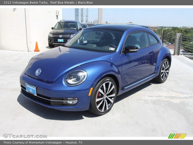 Reef Blue Metallic / Black/Blue 2013 Volkswagen Beetle Turbo