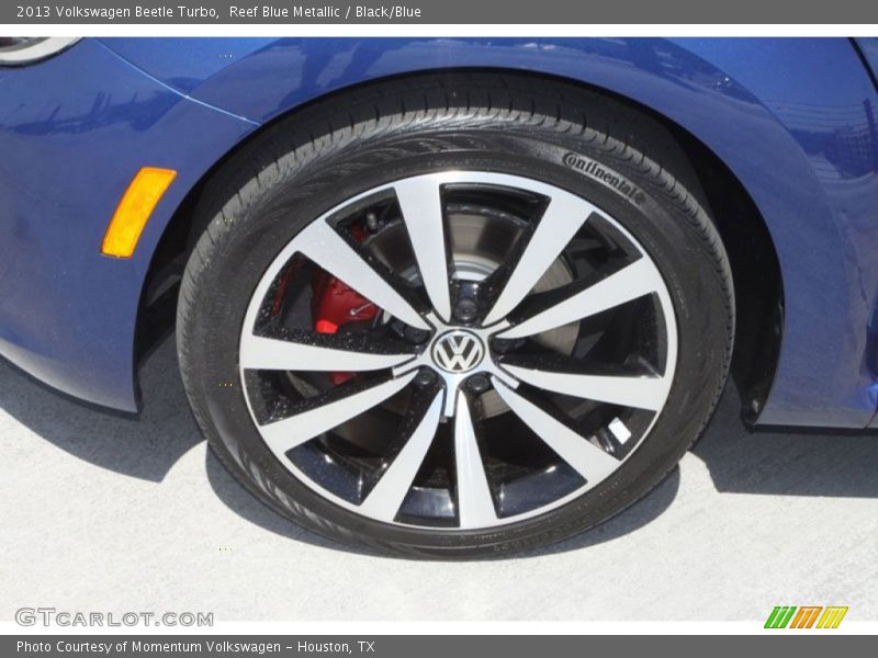 Reef Blue Metallic / Black/Blue 2013 Volkswagen Beetle Turbo