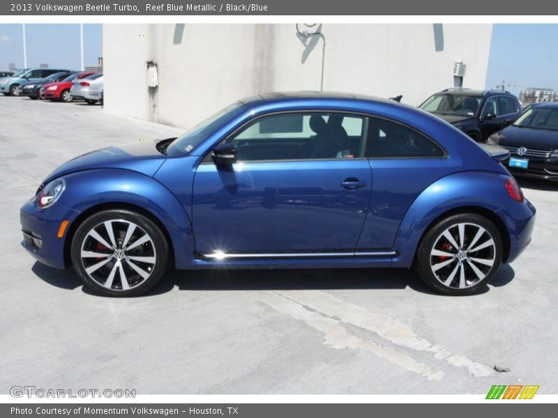 Reef Blue Metallic / Black/Blue 2013 Volkswagen Beetle Turbo