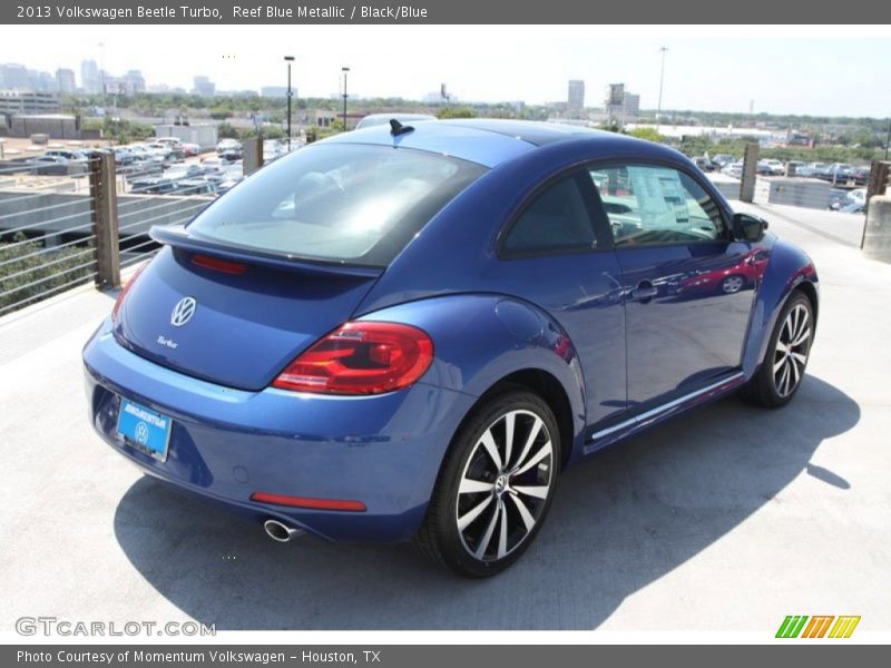 Reef Blue Metallic / Black/Blue 2013 Volkswagen Beetle Turbo