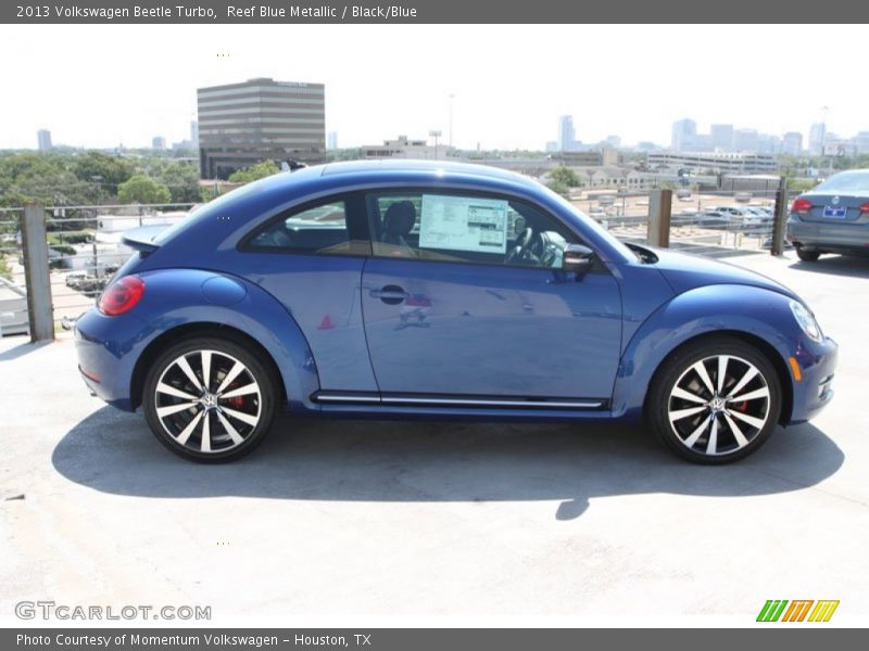 Reef Blue Metallic / Black/Blue 2013 Volkswagen Beetle Turbo