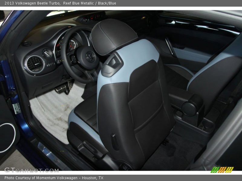Reef Blue Metallic / Black/Blue 2013 Volkswagen Beetle Turbo