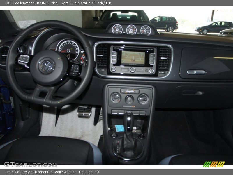 Reef Blue Metallic / Black/Blue 2013 Volkswagen Beetle Turbo