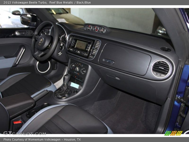 Reef Blue Metallic / Black/Blue 2013 Volkswagen Beetle Turbo