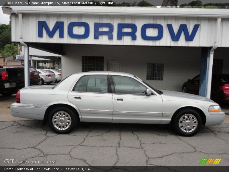 Silver Frost Metallic / Light Flint 2003 Mercury Grand Marquis GS