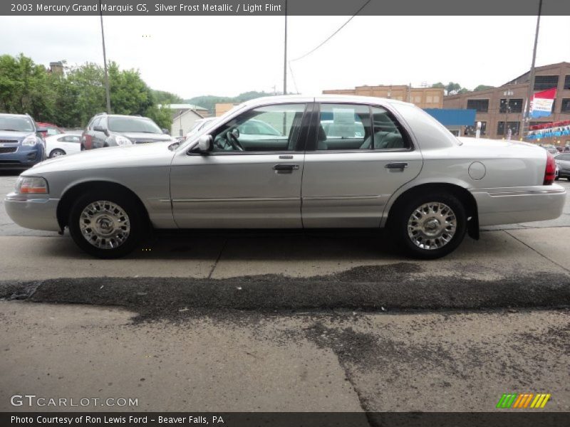 Silver Frost Metallic / Light Flint 2003 Mercury Grand Marquis GS