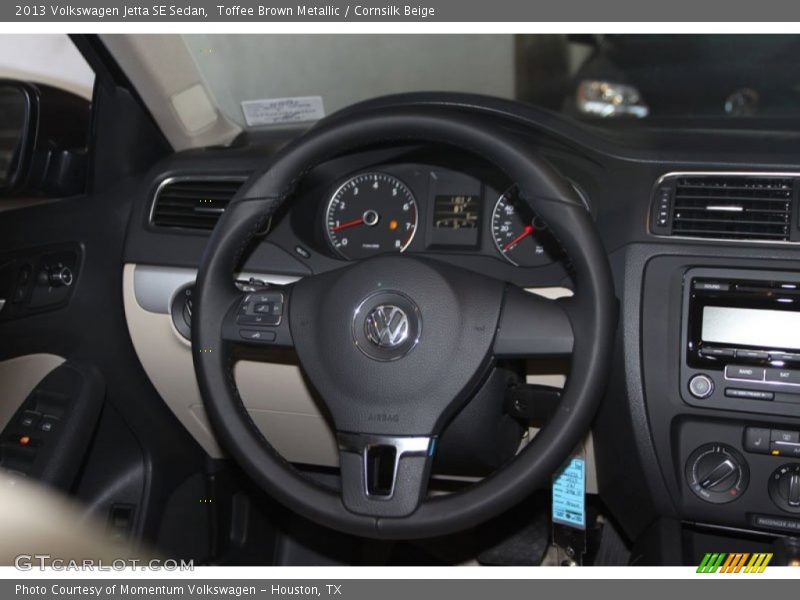 Toffee Brown Metallic / Cornsilk Beige 2013 Volkswagen Jetta SE Sedan