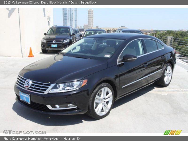 Deep Black Metallic / Desert Beige/Black 2013 Volkswagen CC Lux