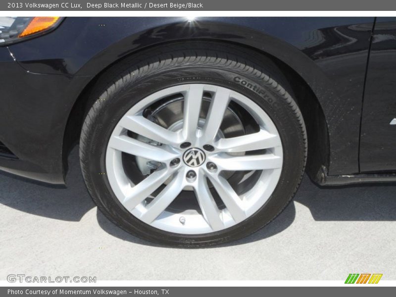 Deep Black Metallic / Desert Beige/Black 2013 Volkswagen CC Lux