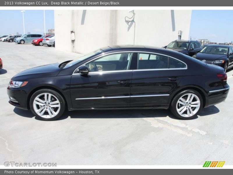 Deep Black Metallic / Desert Beige/Black 2013 Volkswagen CC Lux