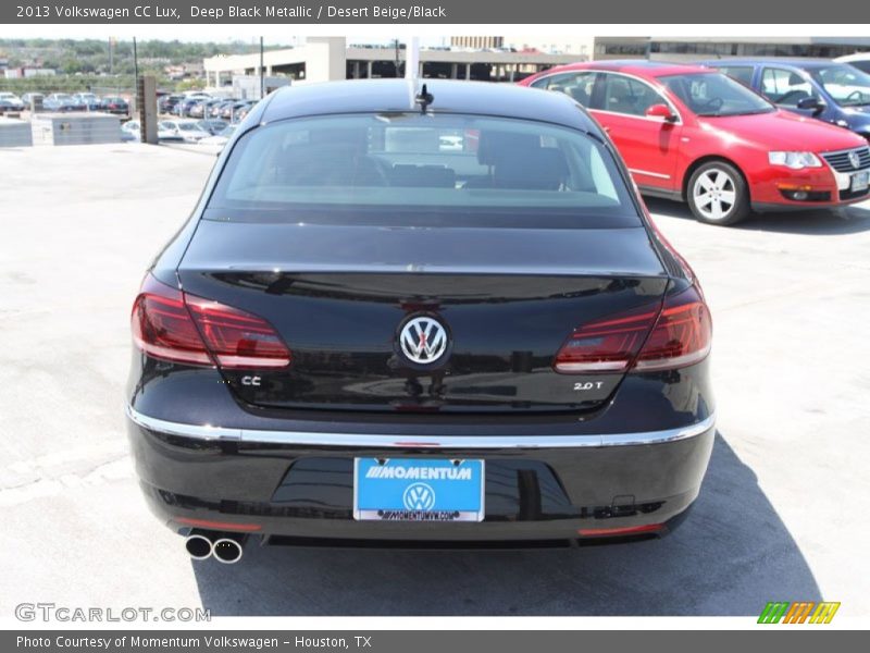 Deep Black Metallic / Desert Beige/Black 2013 Volkswagen CC Lux