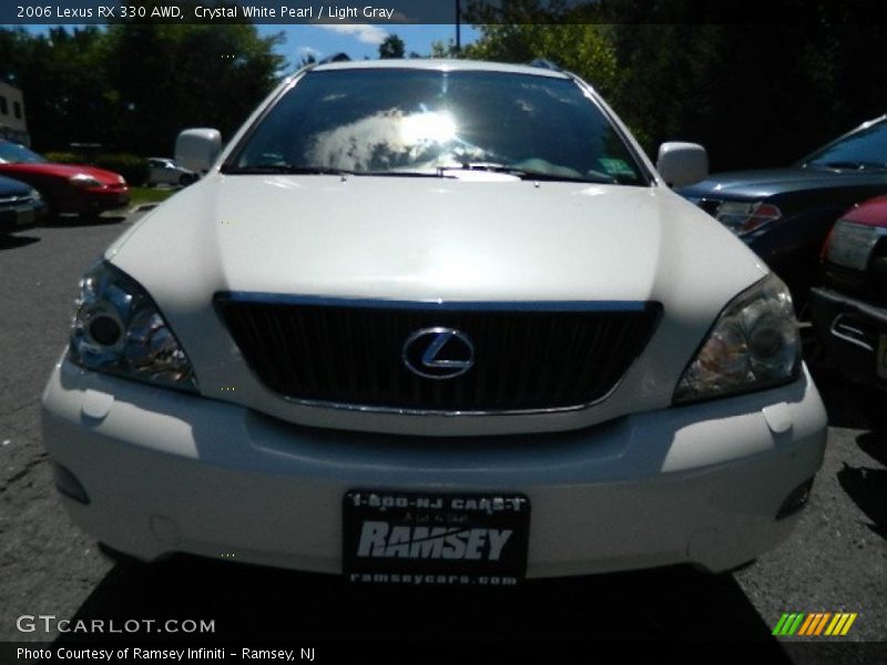 Crystal White Pearl / Light Gray 2006 Lexus RX 330 AWD