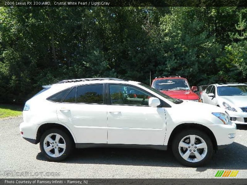Crystal White Pearl / Light Gray 2006 Lexus RX 330 AWD