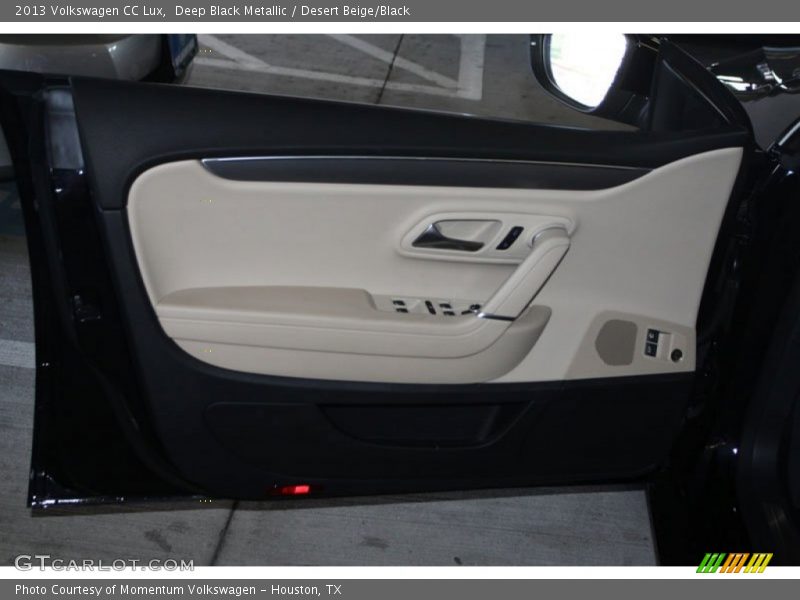 Deep Black Metallic / Desert Beige/Black 2013 Volkswagen CC Lux