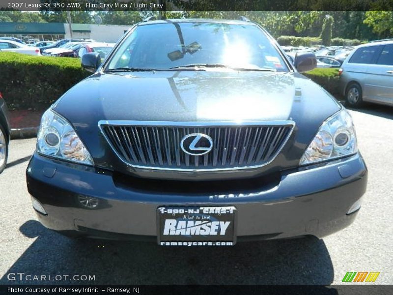Flint Gray Mica / Light Gray 2007 Lexus RX 350 AWD