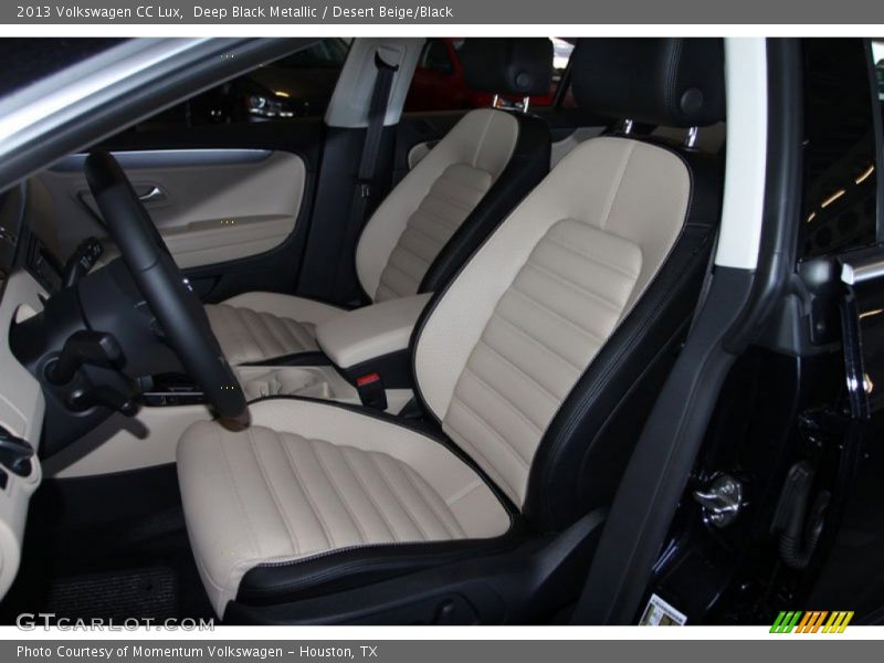Deep Black Metallic / Desert Beige/Black 2013 Volkswagen CC Lux