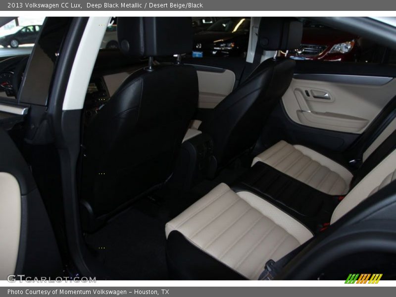 Deep Black Metallic / Desert Beige/Black 2013 Volkswagen CC Lux